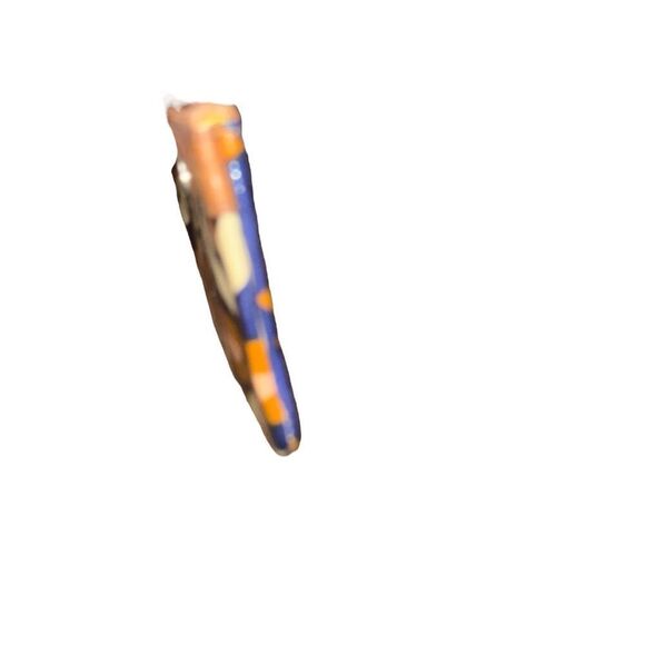 Fossil “Key-Per” Navy Floral Waxed Leather Wristlet  Card Keeper  Classic Trendy - Picture 8 of 11